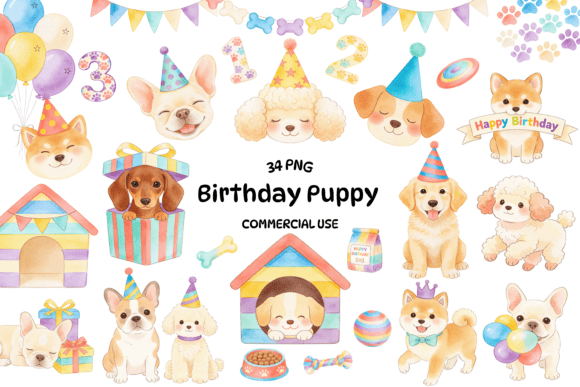 Birthday Puppy Clipart Bundle Cute Dog: A Practical Guide for Creators
