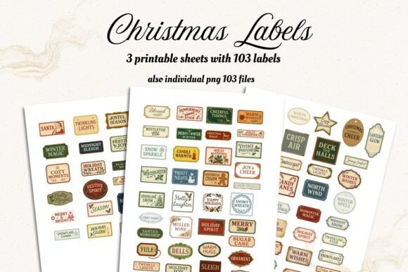 Christmas Labels Printable Set – 103