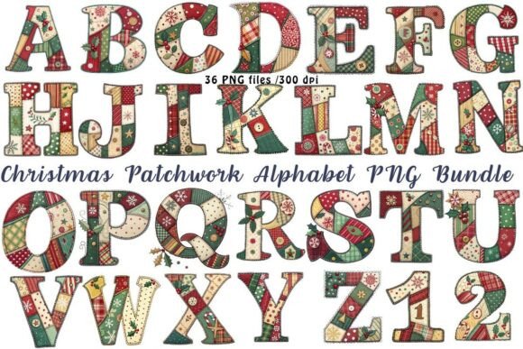 Christmas Patchwork Alphabet PNG Bundle: A Practical Guide for Holiday Design Workflows