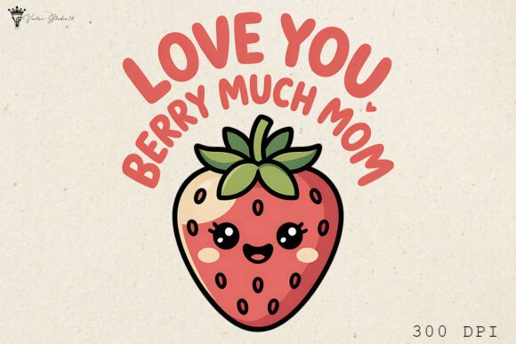 Cute Strawberry Mom PNG Sublimation Design