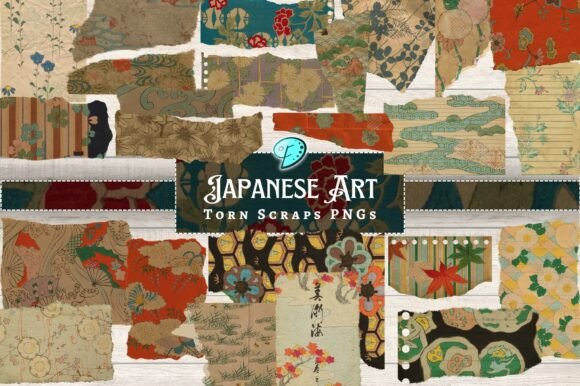 Japanese Art Torn Scraps PNG Clipart: A Strategic Asset for Digital Design