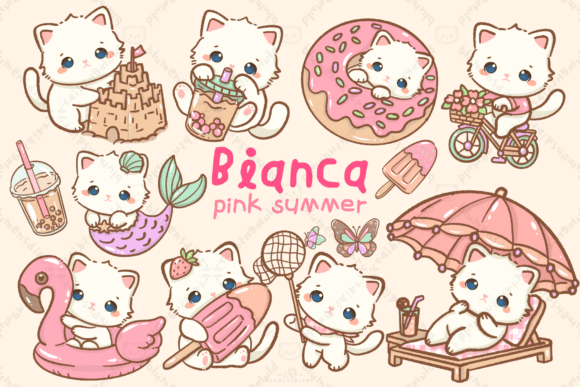 Kawaii White Cat Pink Summer Clipart: A Practical Evaluation