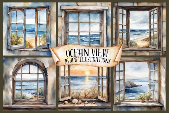 Ocean Window from Rustic Window JPG