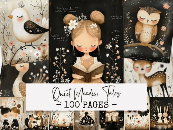Quiet Meadow Tales Junk Journal: A Creative Escape