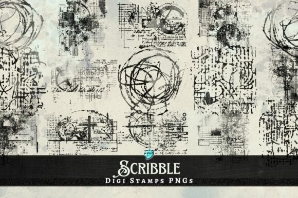 Scribble Digi Stamps Clipart PNG: A Creative Toolkit for Digital Crafters