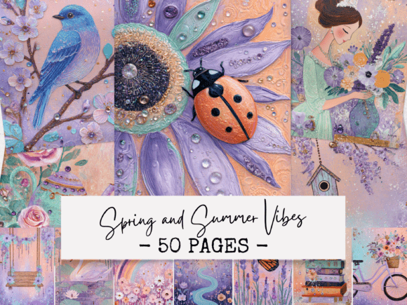 Spring and Summer Vibes Junk Journal: A Seasonal Creative Toolkit