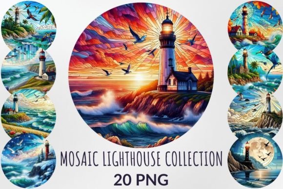 Stained Glass Lighthouse Collection: Elevate Your Creative Projects with Coastal Charm