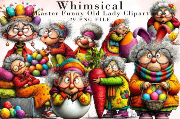 Whimsical Easter Funny Old Lady Clipart: A Practical Review for Designers