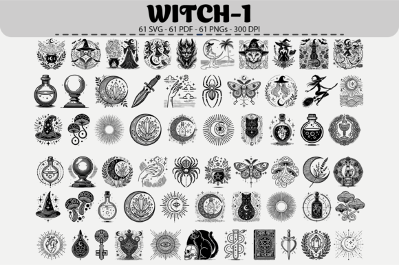 Witchcraft Clipart Bundle – 61 Designs